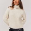 Femme BZB Pull | Pull Col Roule Uni Naturel