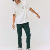 Homme BZB Pantalon | Pantalon Chino Ajuste Vert