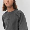 Homme BZB Tee-Shirt | T-Shirt Broderie Humour Gris Fonce