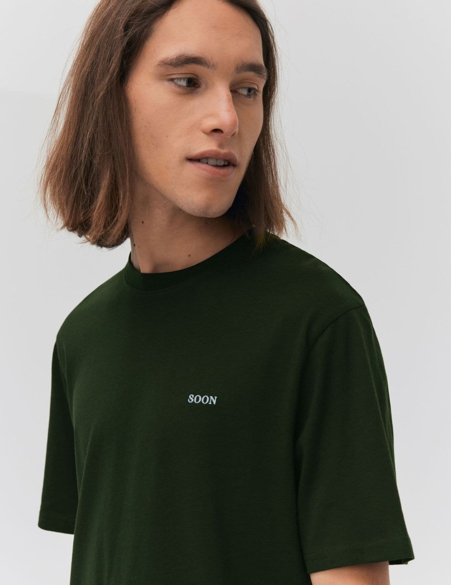 Homme BZB Tee-Shirt | T-Shirt Brode Vert