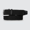 Homme BZB Ceinture | Ceinture Tressee Elastique Noir