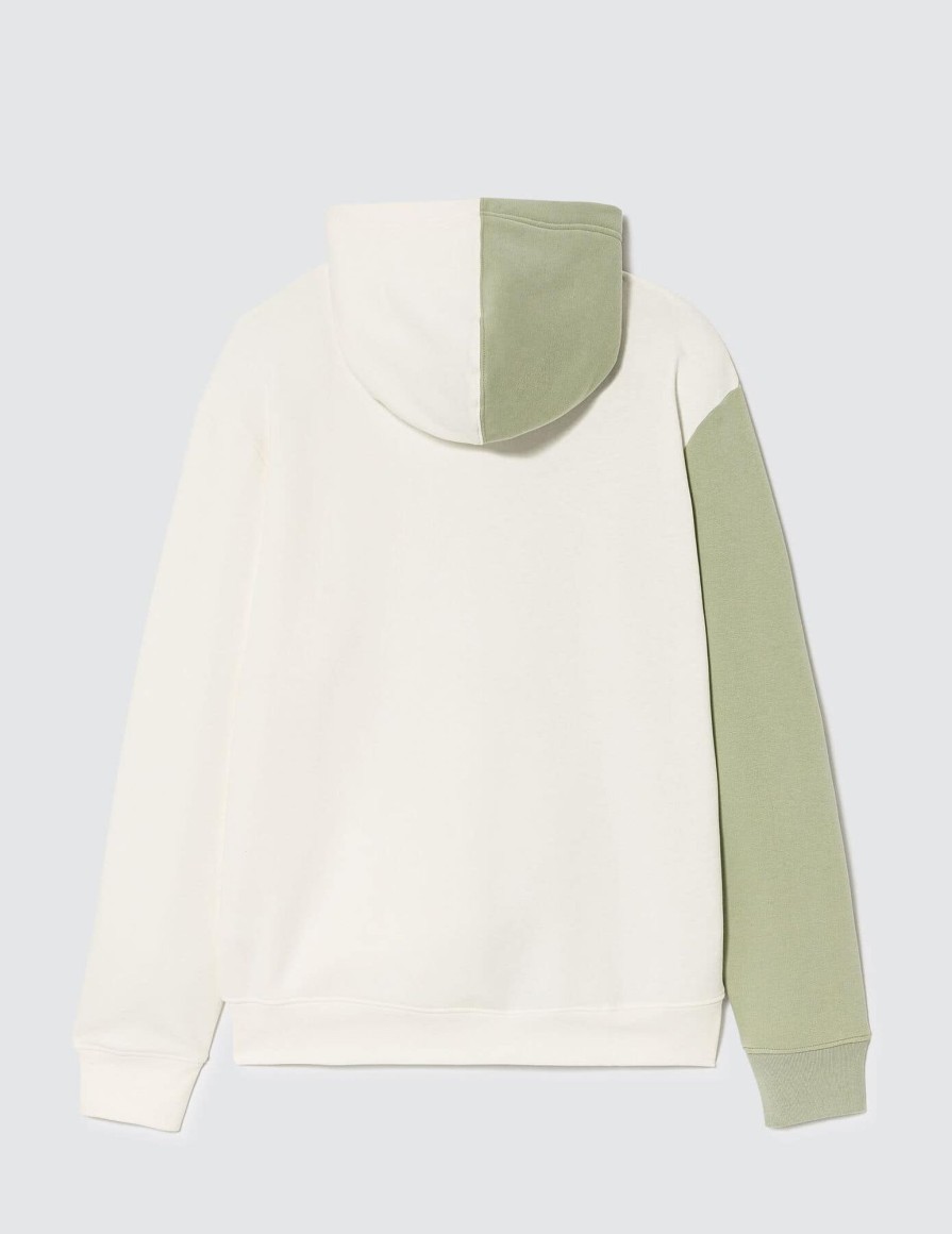 Homme BZB Sweat | Sweatshirt Colorblock Brode Vert Clair