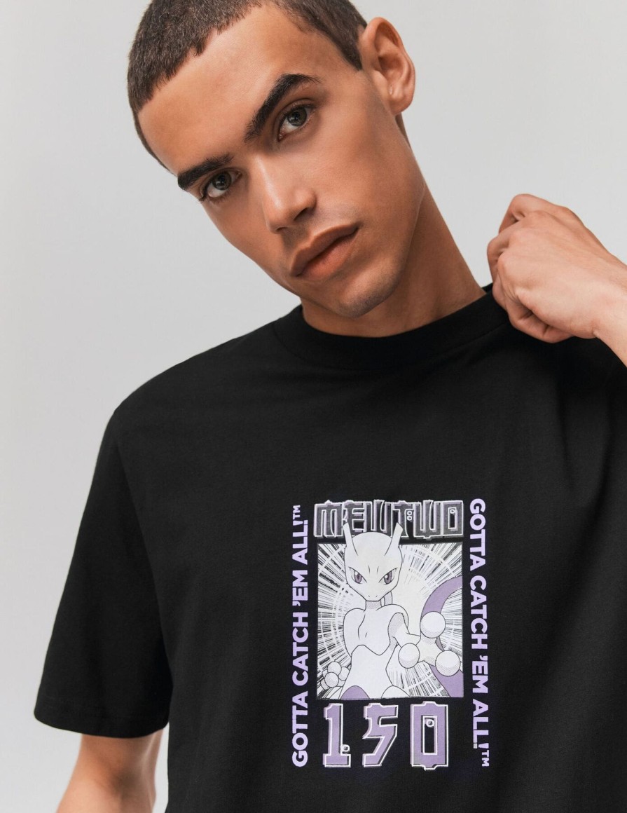 Homme BZB Tee-Shirt | T-Shirt Pokemon Noir