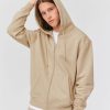 Homme BZB Sweat | Sweatshirt Zippe Basique Beige