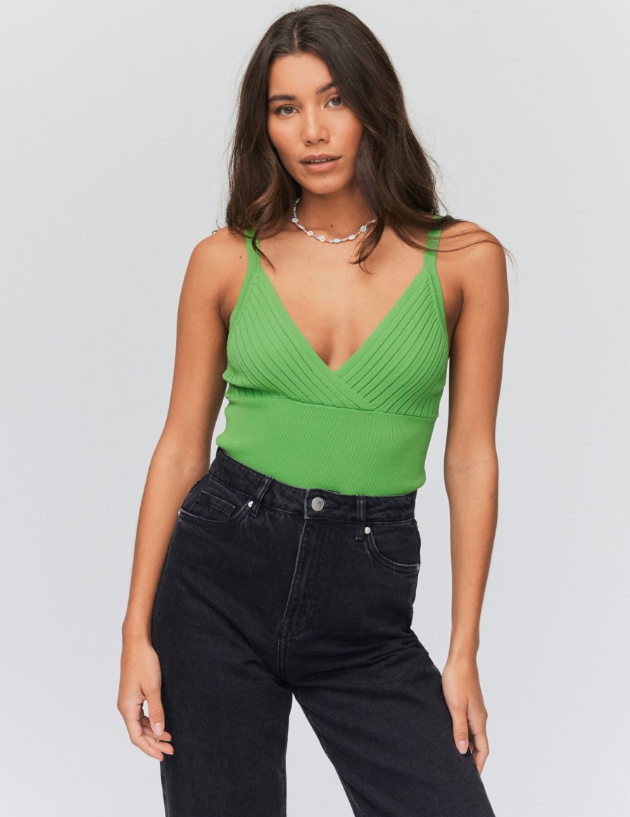 Femme BZB Top & Debardeur | Debardeur Cotele Vert