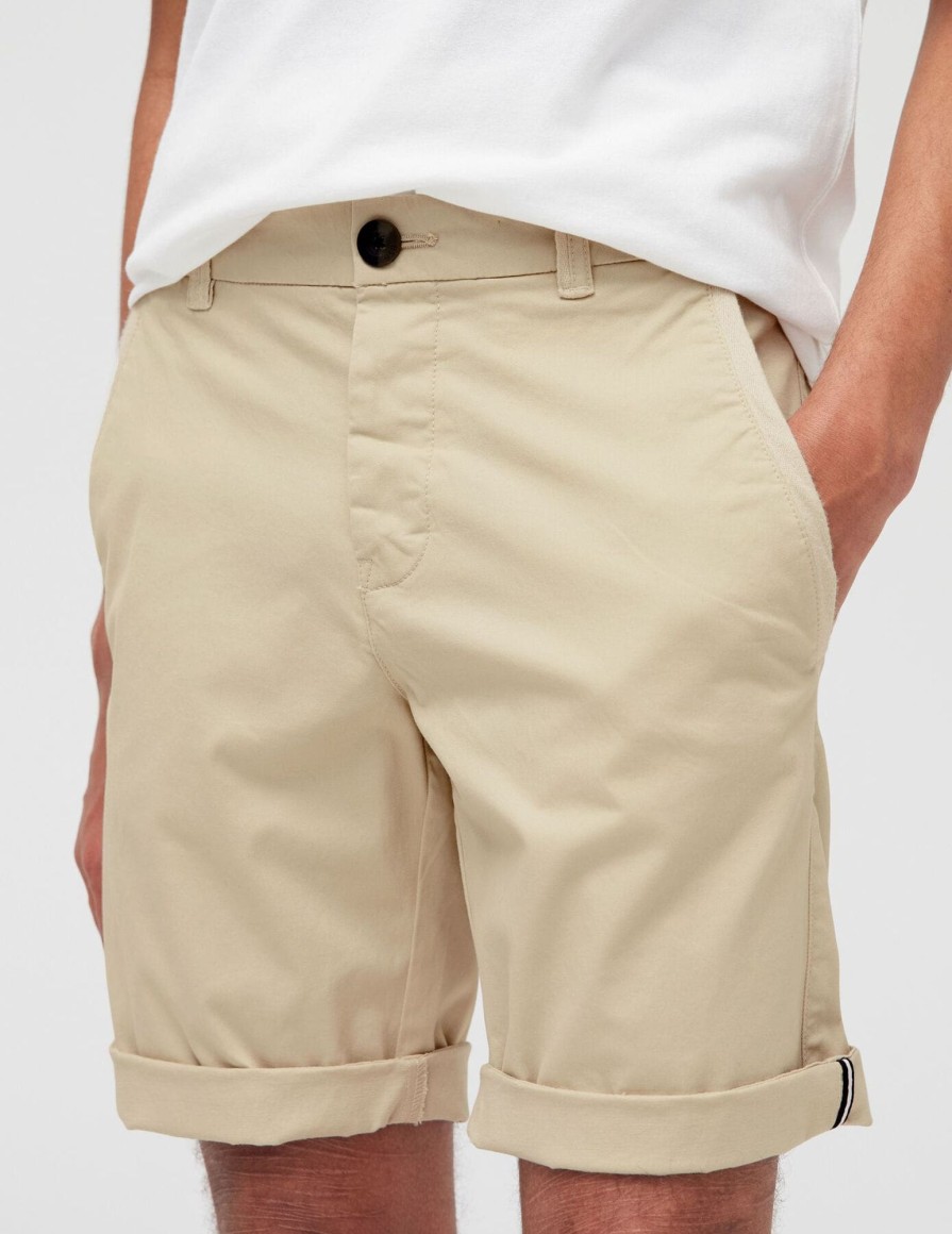 Homme BZB Bermuda | Bermuda Chino Ecru