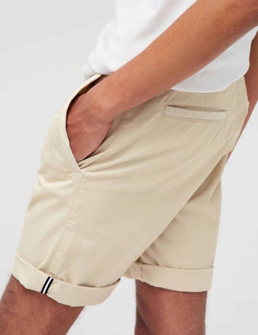 Homme BZB Bermuda | Bermuda Chino Ecru