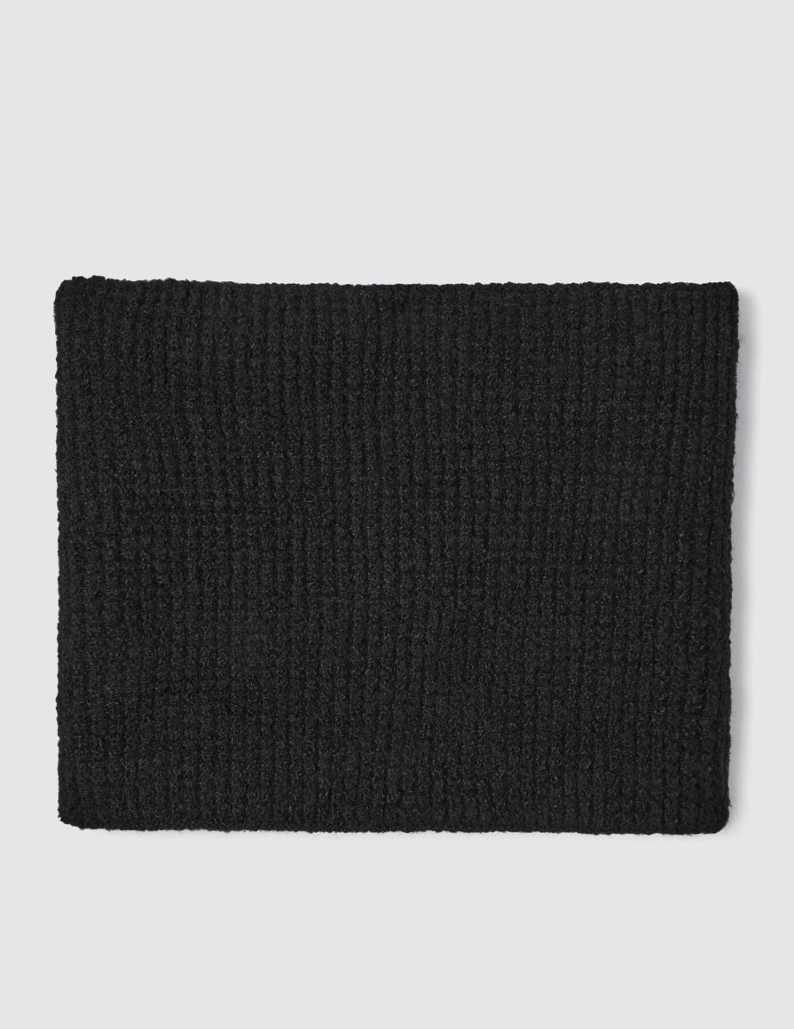 Homme BZB Echarpes Bonnets Gants | Snood Tricot Noir