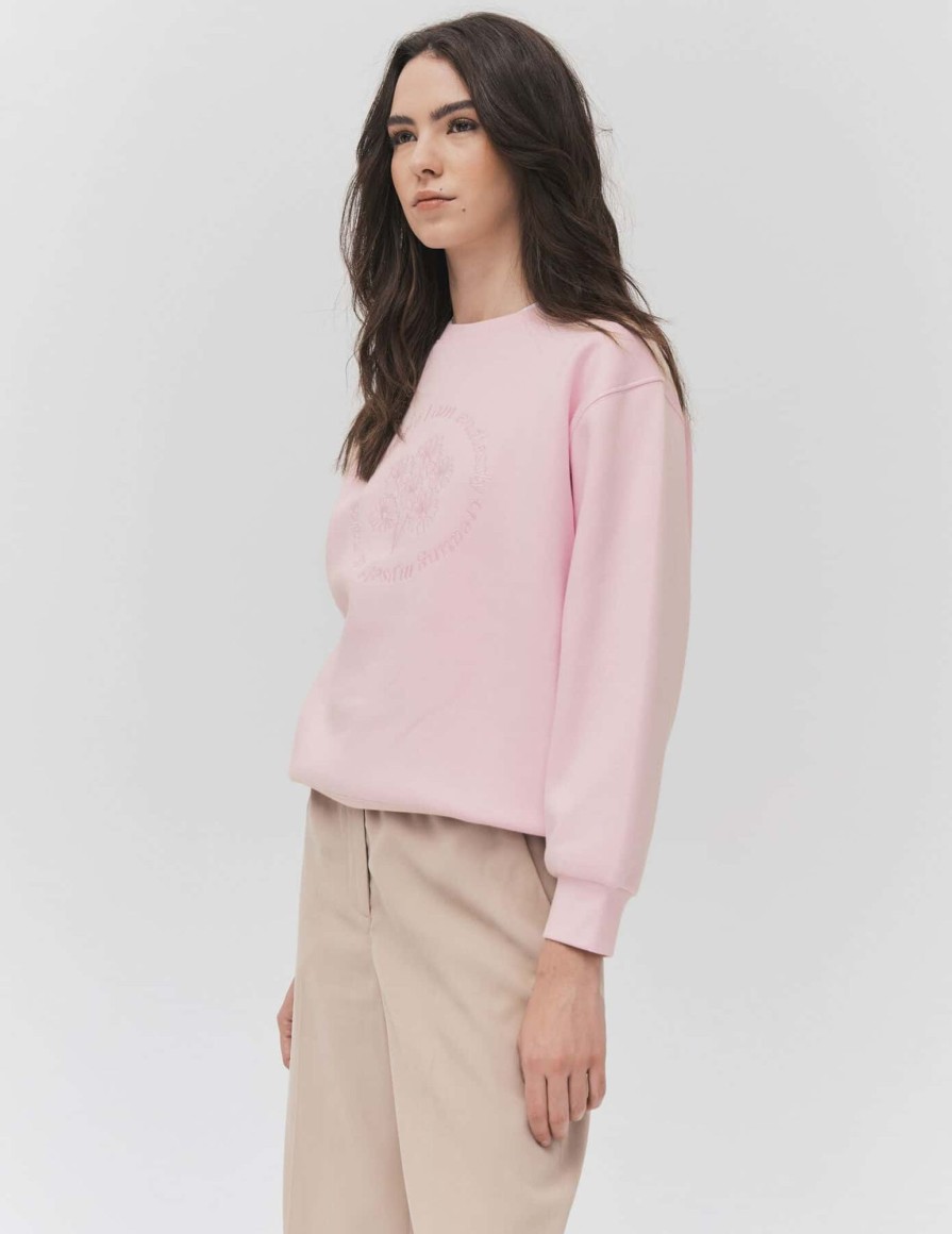 Femme BZB Sweat | Sweat Oversize Brode Lila