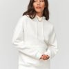 Femme BZB Sweat | Sweat Capuche Oversize Blanc