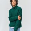 Homme BZB Pull | Pull Col Roule A Cotes Bleu Turquoise