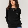 Femme BZB Sweat | Sweat Sherpa Brode Noir