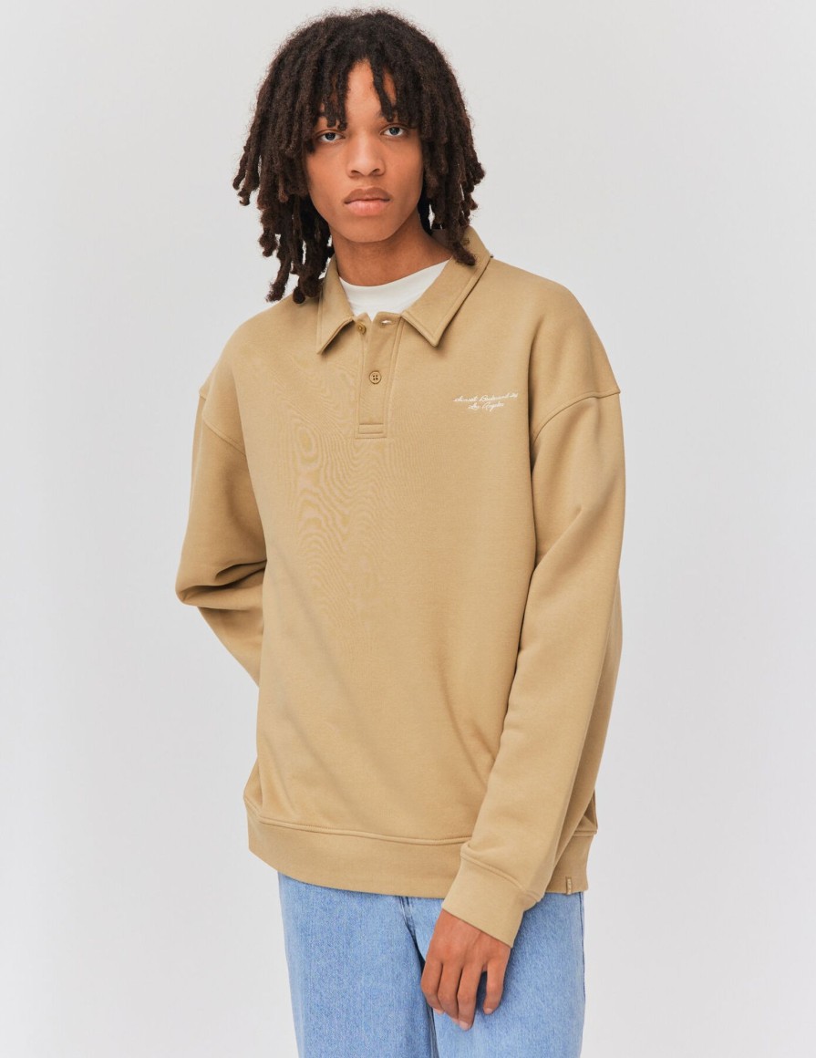 Homme BZB Sweat | Sweat Col Polo Beige