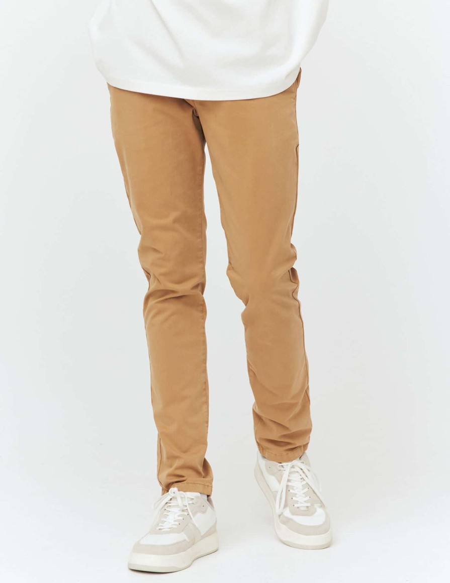 Homme BZB Pantalon | Pantalon Chino Ajuste Beige