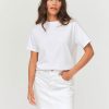 Femme BZB Tee-Shirt & Polo | T-Shirt Basique Uni Blanc