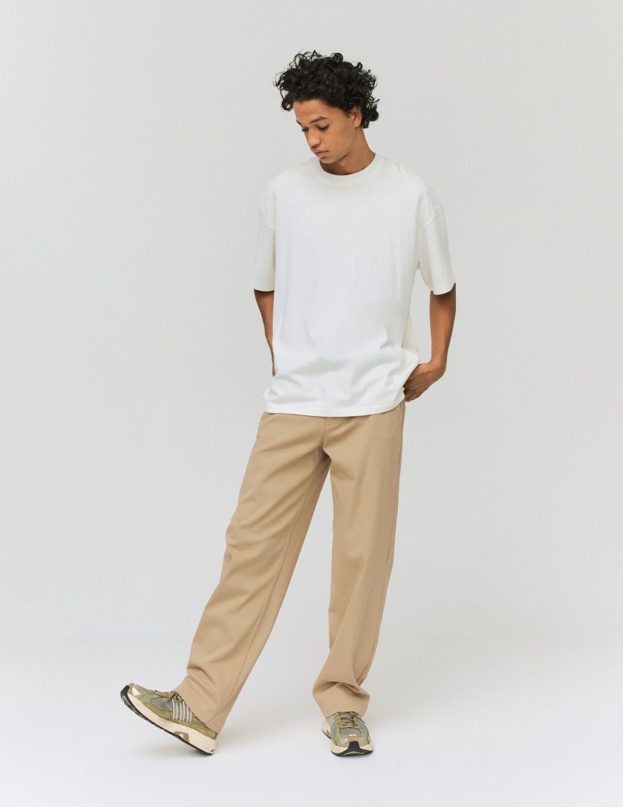 Homme BZB Pantalon | Pantalon Chino Loose Beige