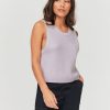 Femme BZB Pull | Pull Sans Manche Uni Lila