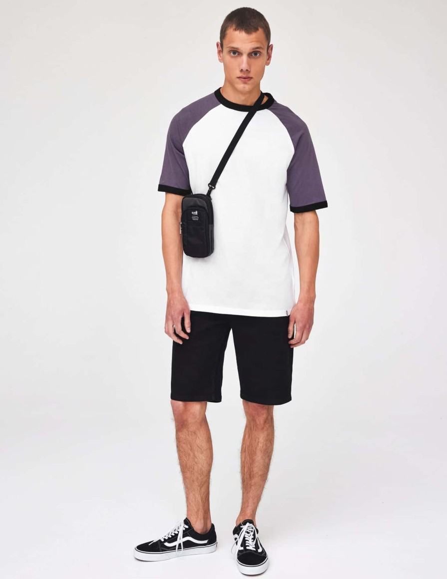 Homme BZB Tee-Shirt | T-Shirt Raglan Colorblock Violet