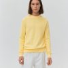 Homme BZB Pull | Pull Leger Col Rond Jaune