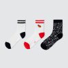 Homme BZB Chaussettes | Lot De 3 Paires De Chaussettes Fantaisie Food Blanc