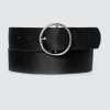 Femme BZB Ceinture | Ceinture Basique Boucle Ronde Celine Noir