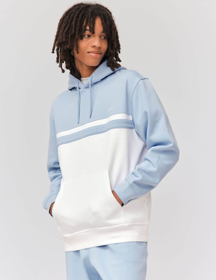 Homme BZB Sweat | Sweatshirt Colorblock Bleu Clair