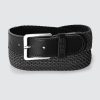 Homme BZB Ceinture | Ceinture Tressee Elastique Noir