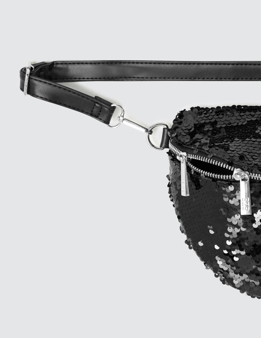 Femme BZB Sac & Pochette | Sac Banane Sequins Noir