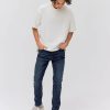 Homme BZB Jeans | Jean Straight Delave Bleu Fonce