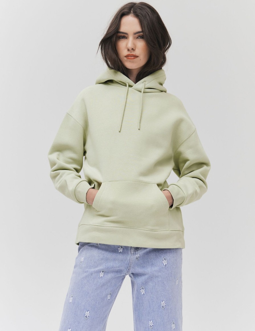 Femme BZB Sweat | Sweat Oversize Photoprint Vert Clair