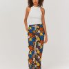 Femme BZB Pantalon | Pantalon Fluide Imprime Multicolore