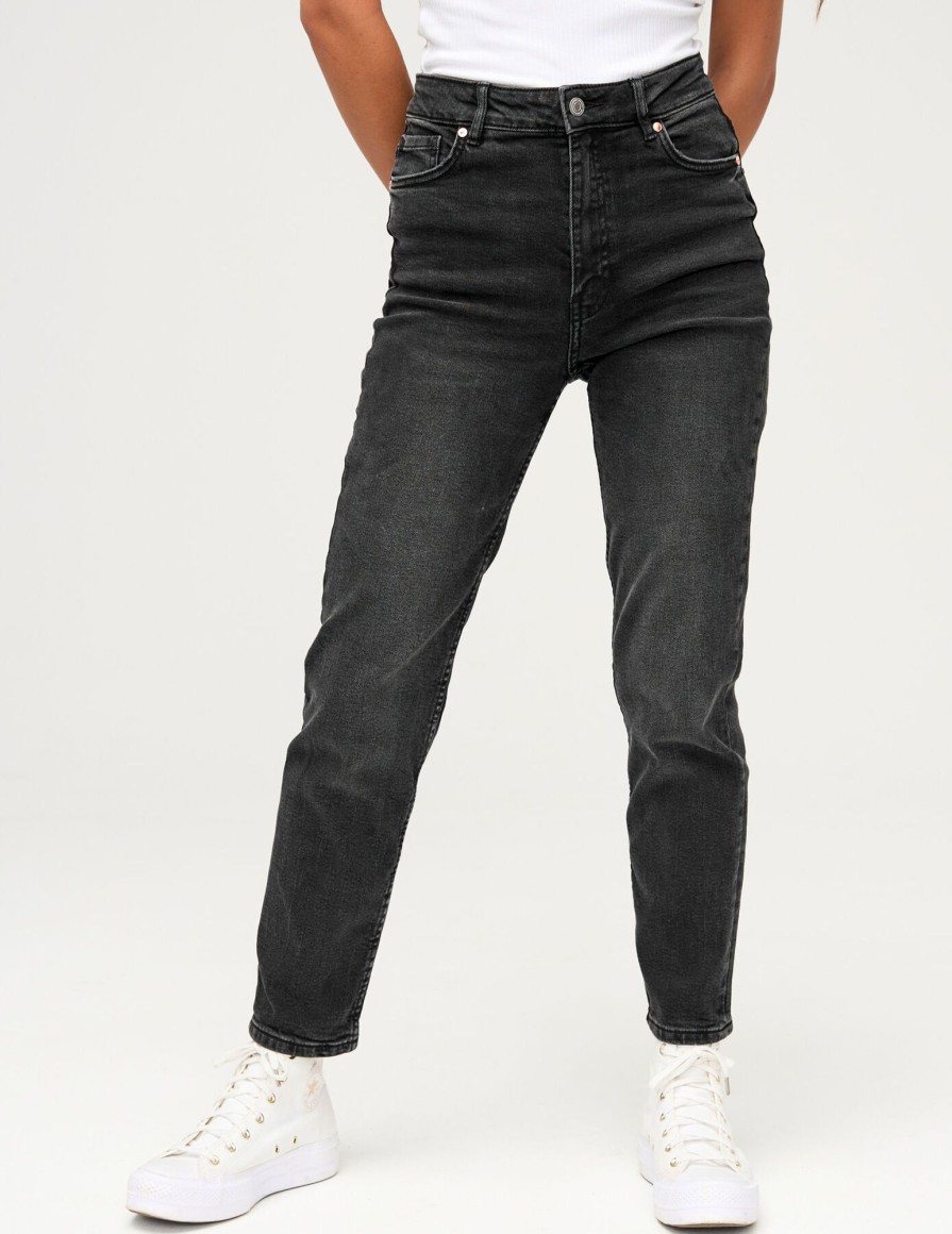 Femme BZB Jeans | Jean Mom Fit Noir