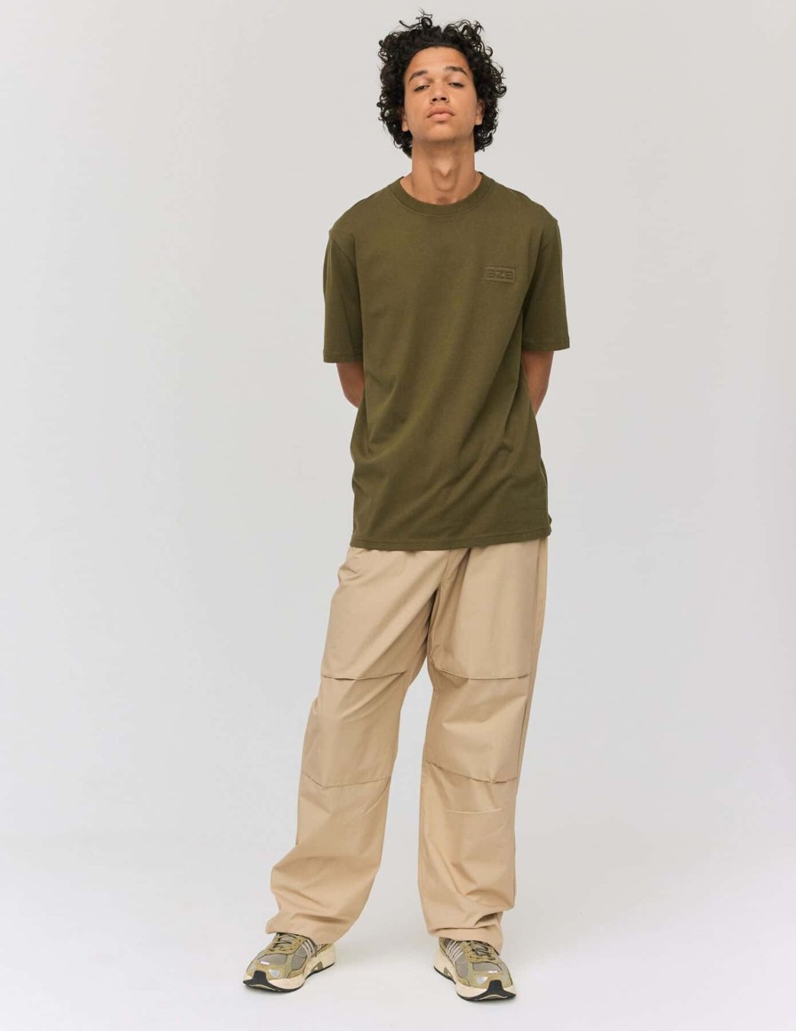 Homme BZB Pantalon | Pantalon Jogger Parachute Beige