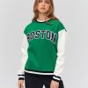 Femme BZB Sweat | Sweat Campus Boston Vert