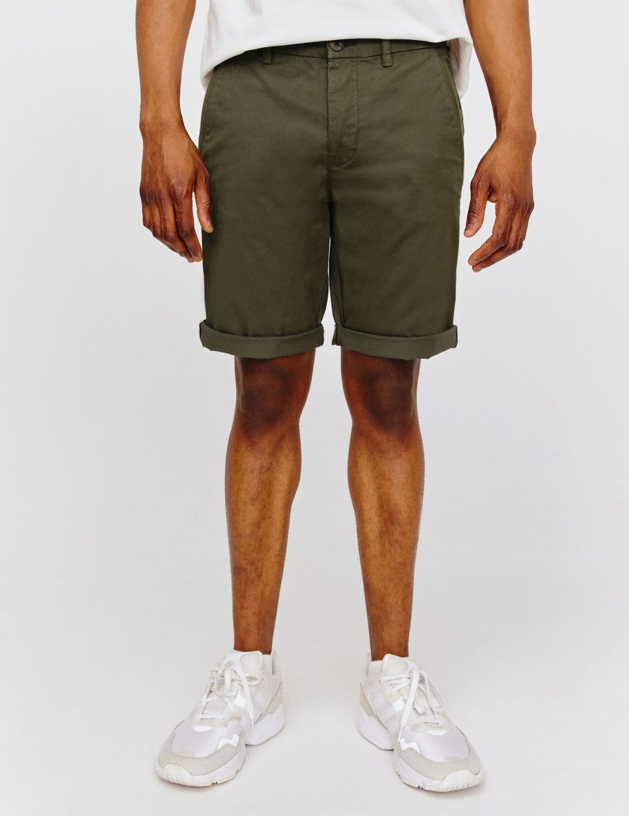 Homme BZB Bermuda | Bermuda Chino Vert Kaki