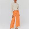 Femme BZB Jeans | Jean Wide Leg Couleur Cropped Orange