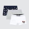 Homme BZB Sous-Vetements & Pyjama | Lot De 3 Boxers Fantaisie Bouledogue Bleu Fonce