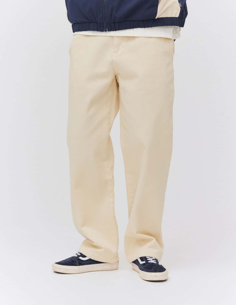 Homme BZB Pantalon | Pantalon Jogger Droit Ecru