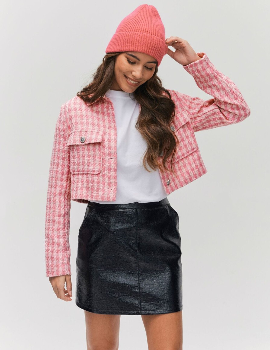 Femme BZB Veste & Blouson | Veste En Tweed Lila