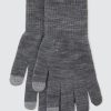 Homme BZB Echarpes Bonnets Gants | Gants Tricots Tactiles Gris Moyen