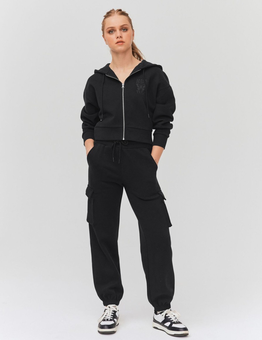 Femme BZB Pantalon | Jogging Battle Noir