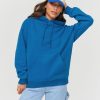 Femme BZB Sweat | Sweat Capuche Oversize Bleu Fonce