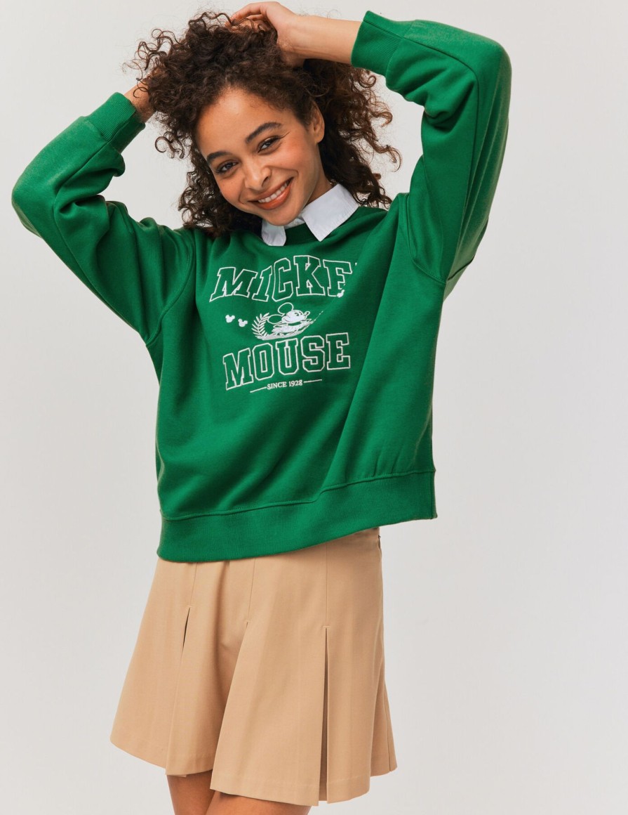 Femme BZB Sweat | Sweat Licence Mickey Vert