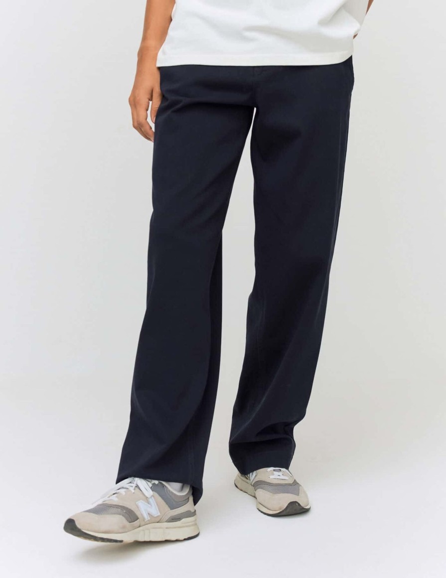 Homme BZB Pantalon | Pantalon Chino Loose Bleu Fonce