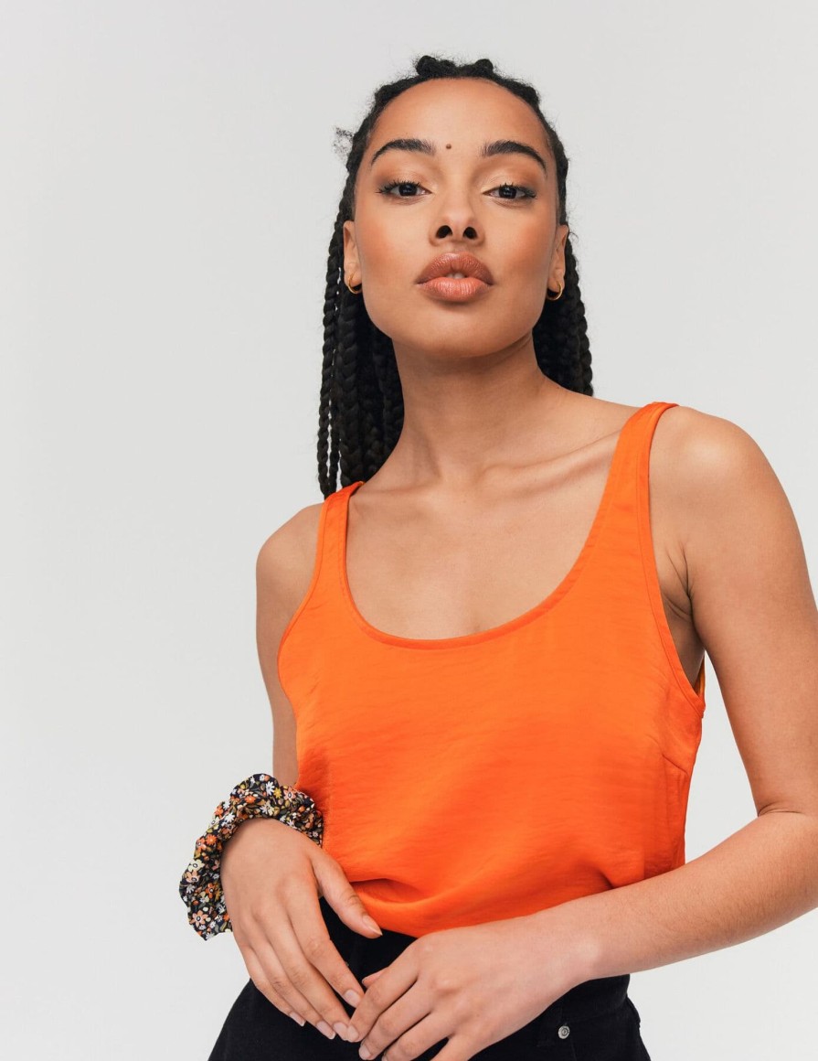 Femme BZB Top & Debardeur | Debardeur Satine Orange