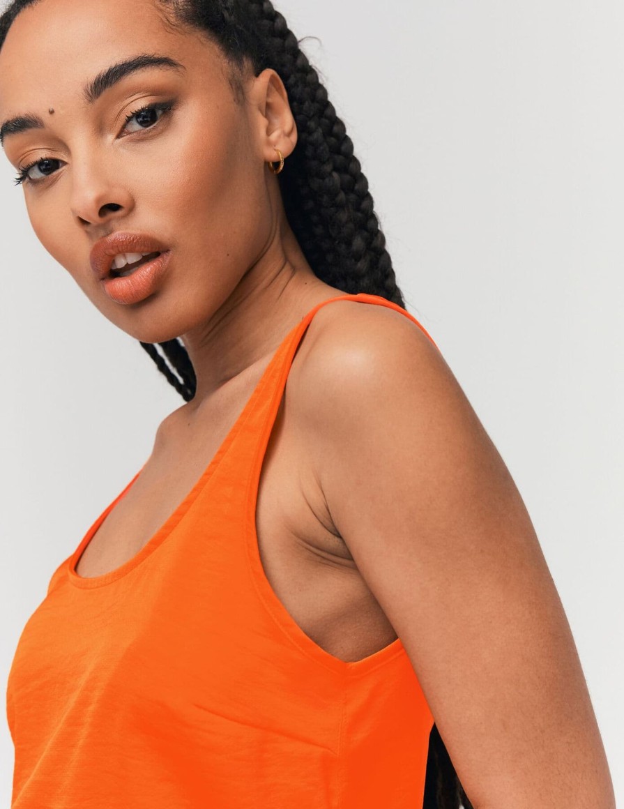 Femme BZB Top & Debardeur | Debardeur Satine Orange