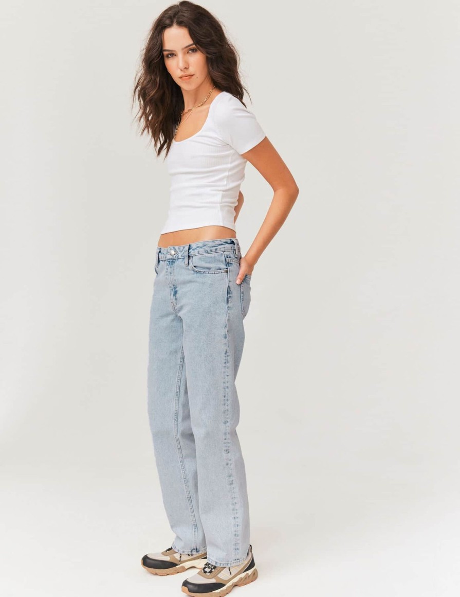 Femme BZB Jeans | Jean Straight Bleu Moyen