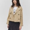 Femme BZB Veste & Blouson | Trench Court Brown