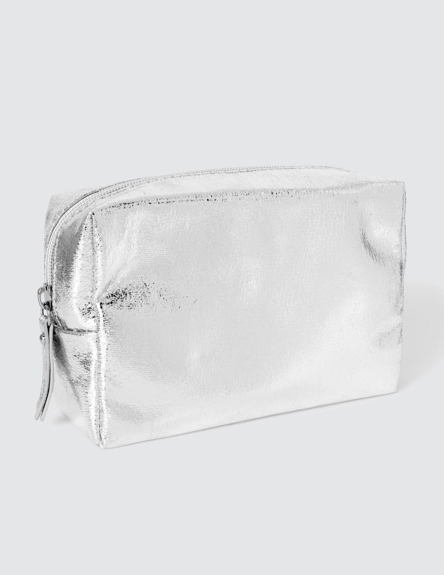 Femme BZB Sac & Pochette | Trousse Argente Gris Clair