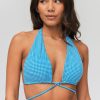 Femme BZB Maillots De Bain | Haut De Maillot De Bain Multi-Positions Chicago Bleu